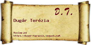 Dugár Terézia névjegykártya